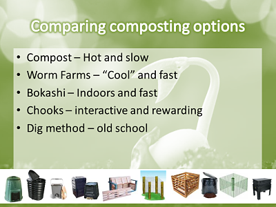 What's the difference between composting, worm farming and bokashi