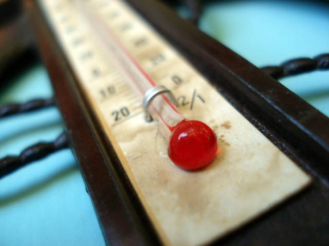 Photo of a thermometer